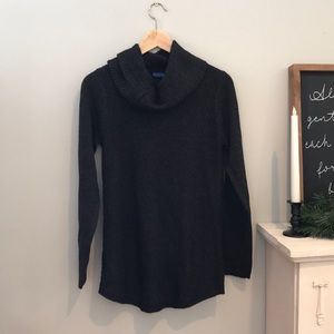 Black cowl neck sweater